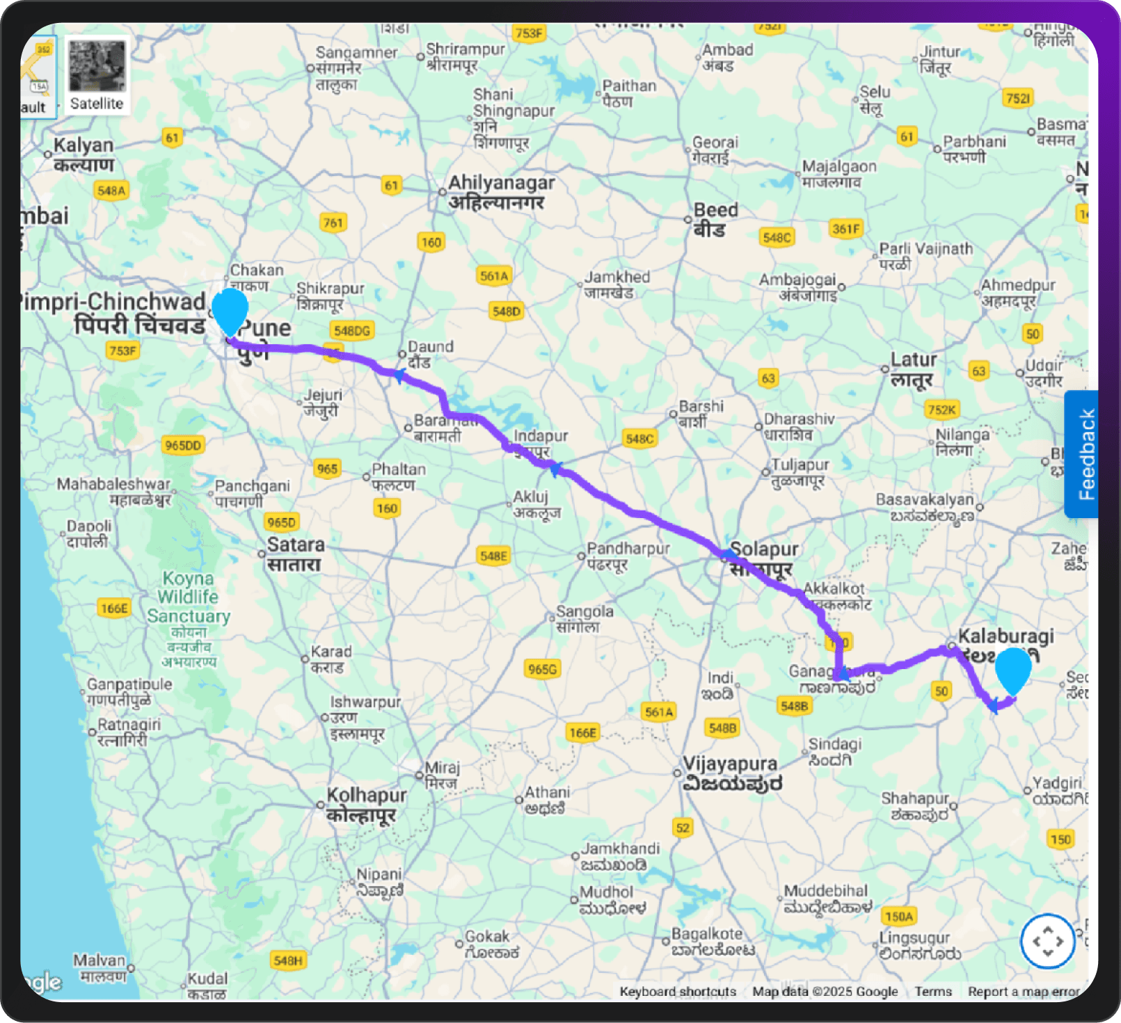 truck route